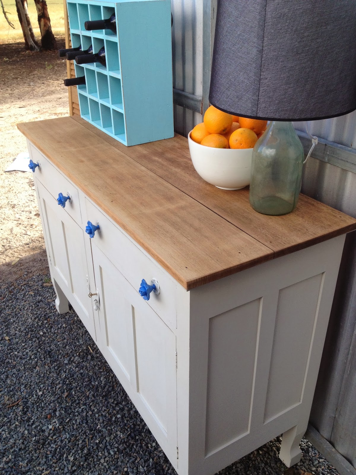 Drip Designs Furniture Antique white oak buffet/sideboard